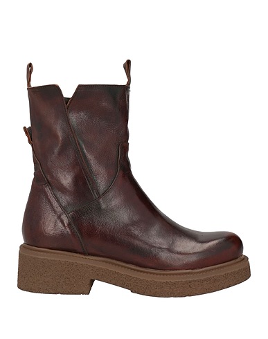 1725.A Ankle boot Chocolate brown Soft Leather