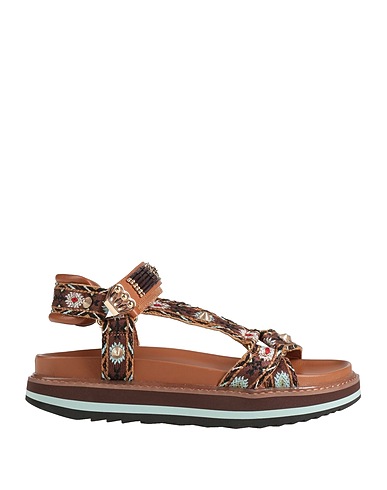 ASH Sandals Brown Textile fibers