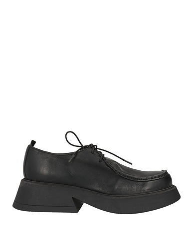 1725.A Laced shoes Black Soft Leather