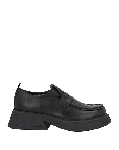 1725.A Loafers Black Soft Leather