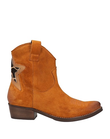 1725.A Ankle boot Camel 100% Leather
