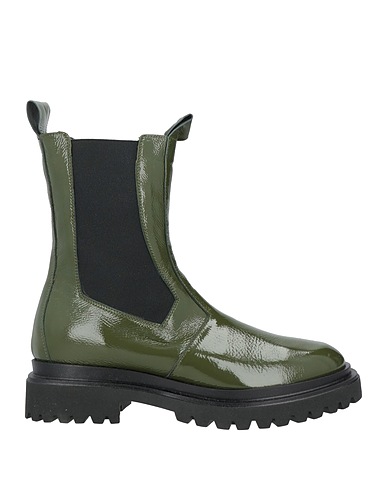 BRANDO SHOES Ankle boot Military green Soft Leather