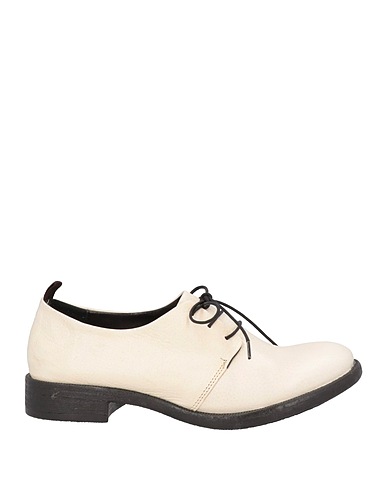 1725.A Laced shoes Ivory Soft Leather