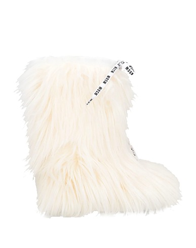 MSGM Boots White Textile fibres