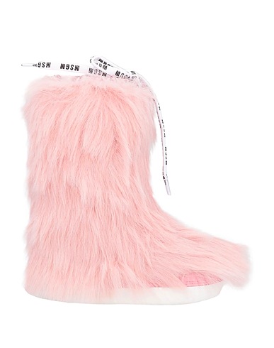 MSGM Boots Pink Textile fibres