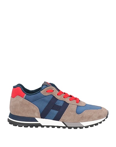 HOGAN Sneakers Khaki Pelle, Fibre tessili