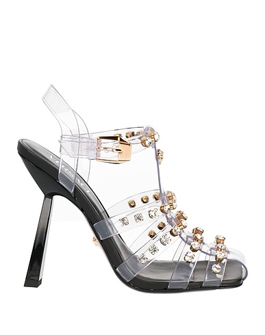 VERSACE Sandals Transparent Textile fibres