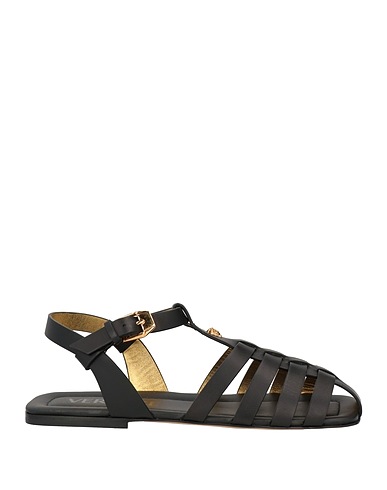 VERSACE サンダル ブラック 牛革（カーフ）