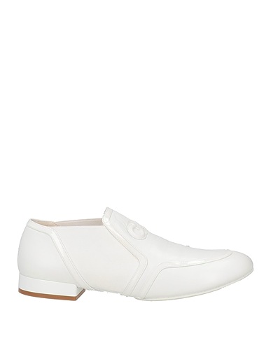 FERRAGAMO Loafers White Lambskin, Calfskin
