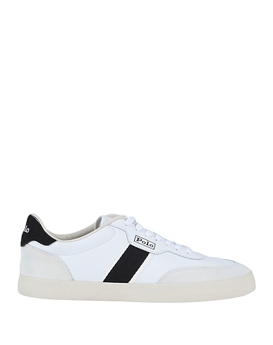 POLO RALPH LAUREN Sneakers White 89% Leather, 11% Textile fibres