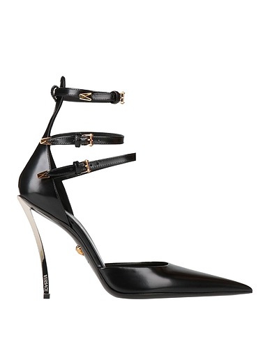 VERSACE Décolleté Nero Pelle