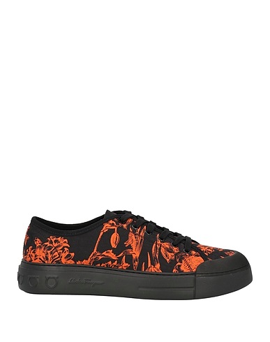 FERRAGAMO Sneakers Black Textile fibres