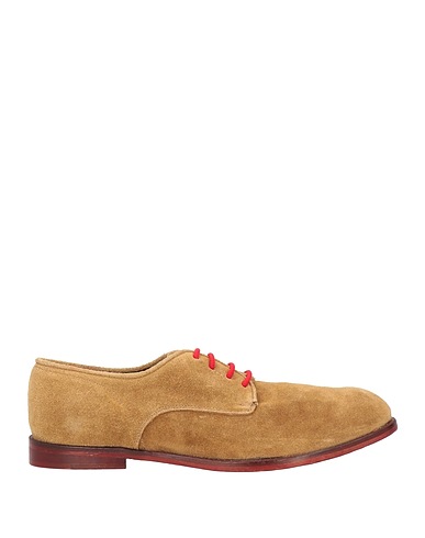 LUCA SEPE Laced shoes Camel Leather