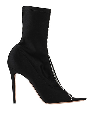 GIANVITO ROSSI Ankle boot Black Textile fibers, Plastic