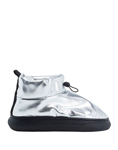 8 by YOOX Ankle boot PADDED SNOW ANKLE BOOT
 Silver 100% Polyurethane