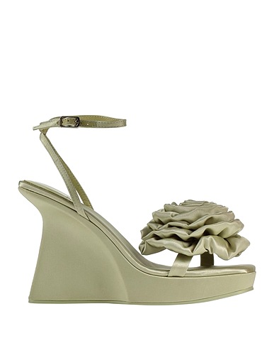 JEFFREY CAMPBELL Sandali Verde salvia Fibre tessili