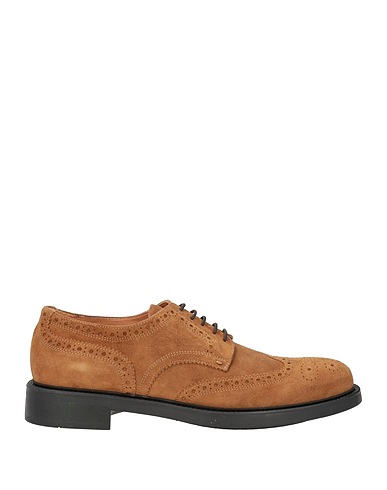 TRIVER FLIGHT Laced shoes Camel Leather