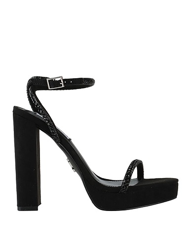 STEVE MADDEN Sandals Black Textile fibres