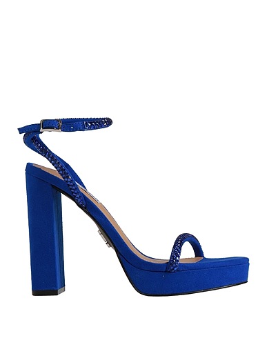 STEVE MADDEN Sandals Blue Textile fibres