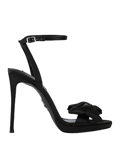STEVE MADDEN Sandals Black Textile fibres