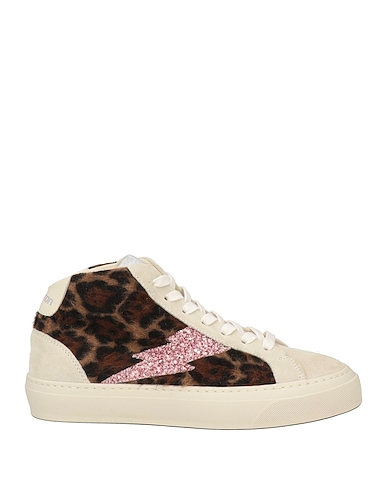 STOKTON Sneakers Ivory Leather, Textile fibres