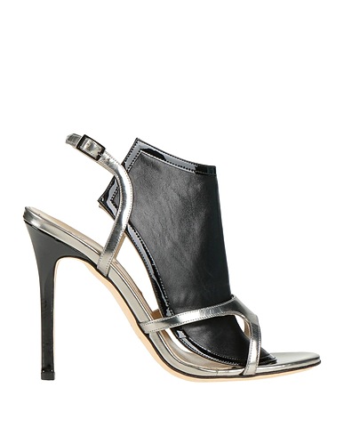 ALEXANDER WHITE Sandals Silver Soft Leather