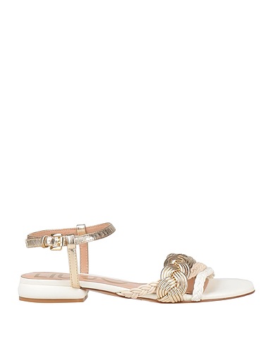 LIU •JO Sandals Cream Textile fibers