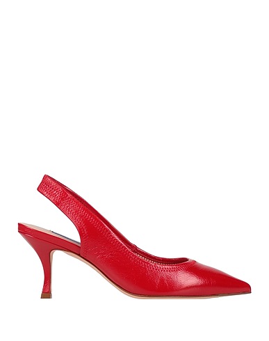 STUART WEITZMAN Pump Red Soft Leather
