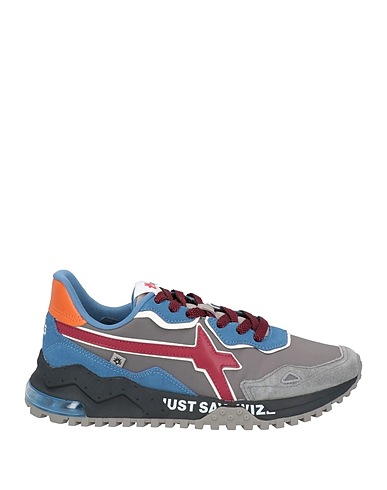 W6YZ Sneakers Grigio Pelle, Fibre tessili