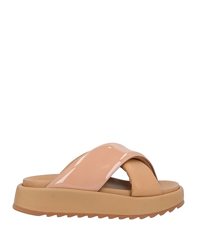 GIA BORGHINI Sandals Light brown Soft Leather