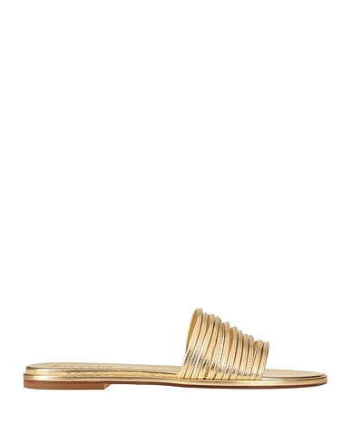 AEYDE Sandals Gold Soft Leather