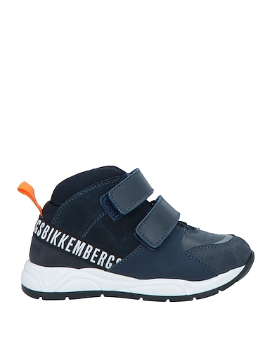 BIKKEMBERGS Sneakers BLU NOTTE Leather, Textile fibers