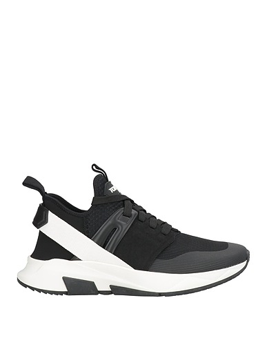 TOM FORD Sneakers Nero Pelle, Fibre tessili
