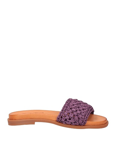 DIVINE FOLLIE Sandali Viola Rafia sintetica