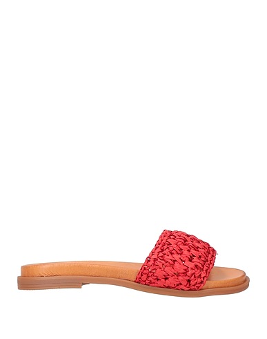 DIVINE FOLLIE Sandalen Ziegelrot Synthetischer Bast