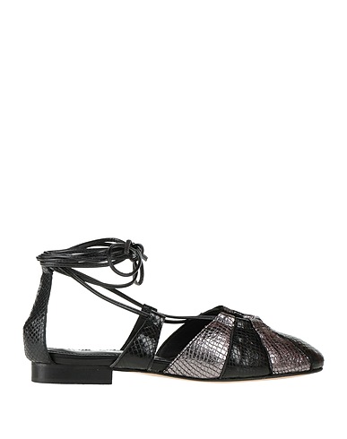 DIVINE FOLLIE Ballet flats Black Soft Leather