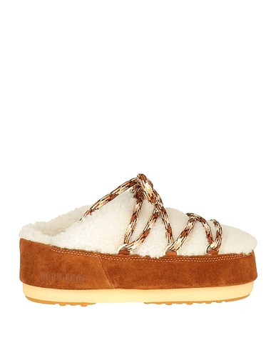 MOON BOOT Mules and clogs MB MULE SHEARLING White Shearling
