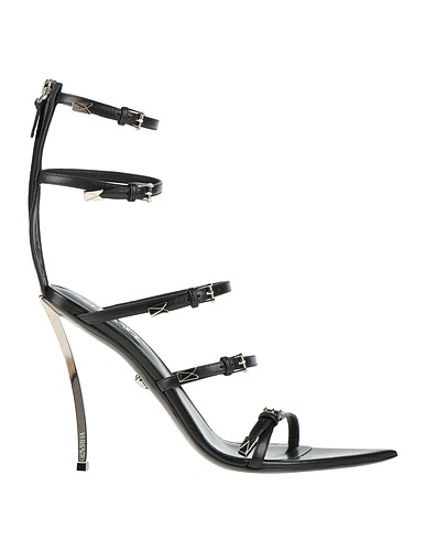 VERSACE Sandali Nero Pelle di vitello