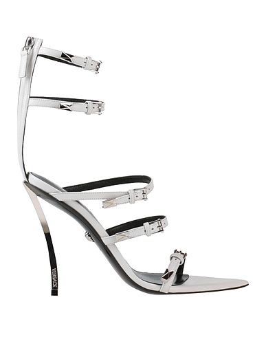 VERSACE Sandali Bianco Pelle di vitello