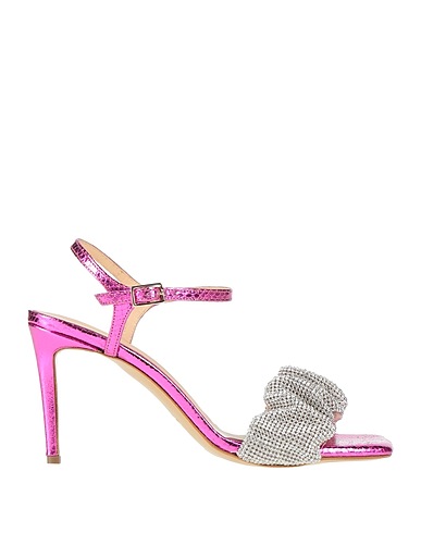 DIVINE FOLLIE Sandals Fuchsia Textile fibres