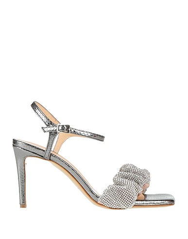 DIVINE FOLLIE Sandali Piombo Fibre tessili