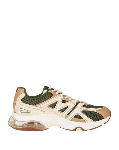 MICHAEL MICHAEL KORS Sneakers Dark green Leather, Textile fibres