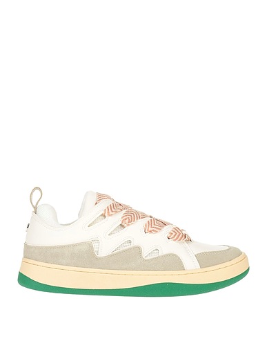 STEVE MADDEN Sneakers White Polyurethane, Textile fibres, Leather