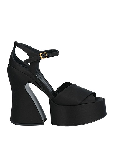ROCHAS Sandali Nero Fibre tessili