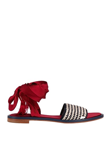 GIORGIO ARMANI Sandals Midnight blue 50% Acetate, 50% Cotton