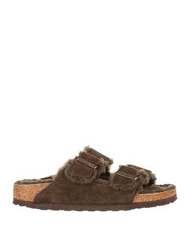 BIRKENSTOCK Sandals Dark brown Leather