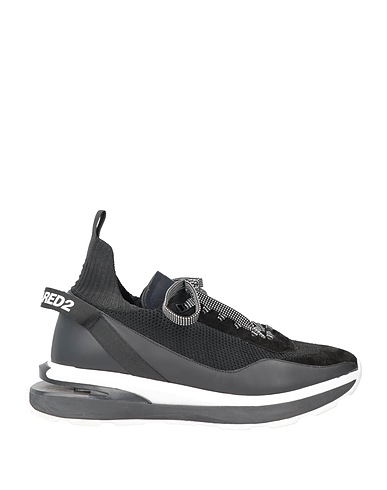DSQUARED2 Sneakers Black Textile fibres, Soft Leather