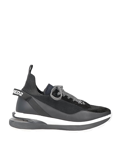 DSQUARED2 Sneakers NERO Textile fibers, Soft Leather