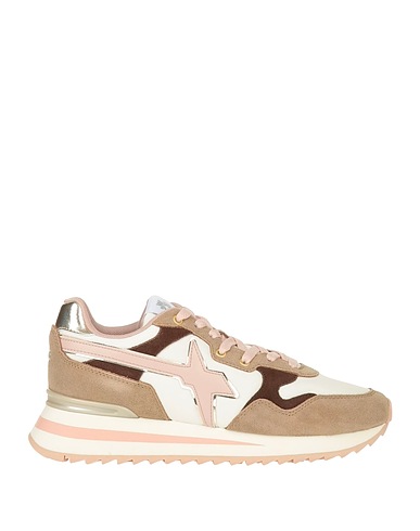 W6YZ Sneakers Cream Leather, Nylon