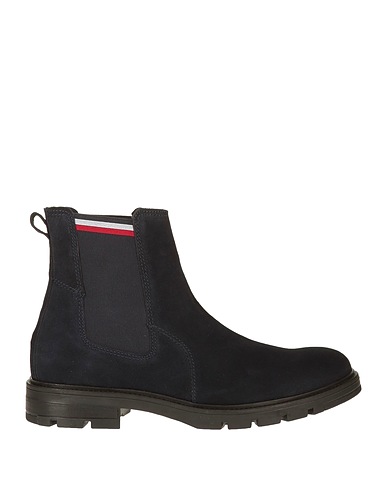 TOMMY HILFIGER Stiefelette Marineblau Leder